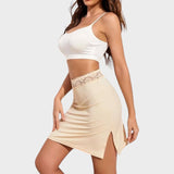 Beiger Unterrock mit Spitze Unterrock