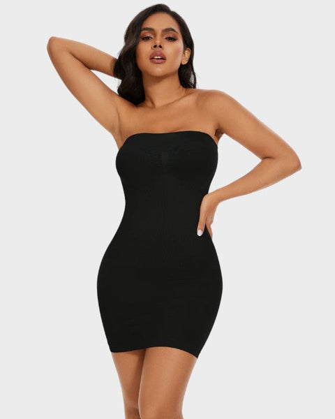 Strumpfkleid mit Bustier Design Unterkleid Damen