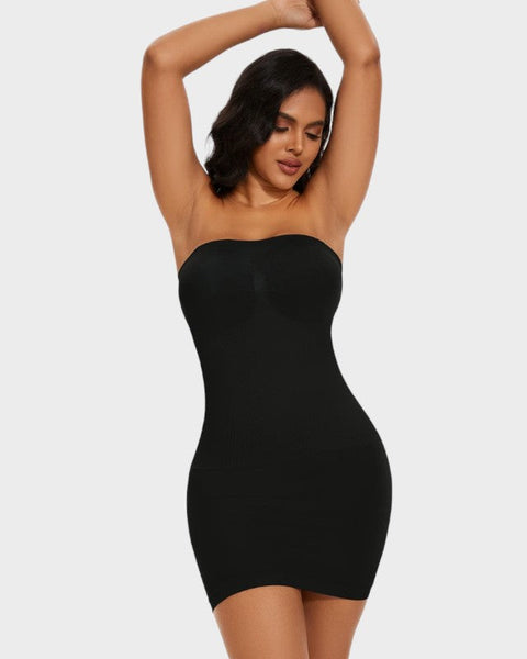 Strumpfkleid mit Bustier Design Unterkleid Damen