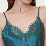 Grünes Unterkleid Unterkleid Damen