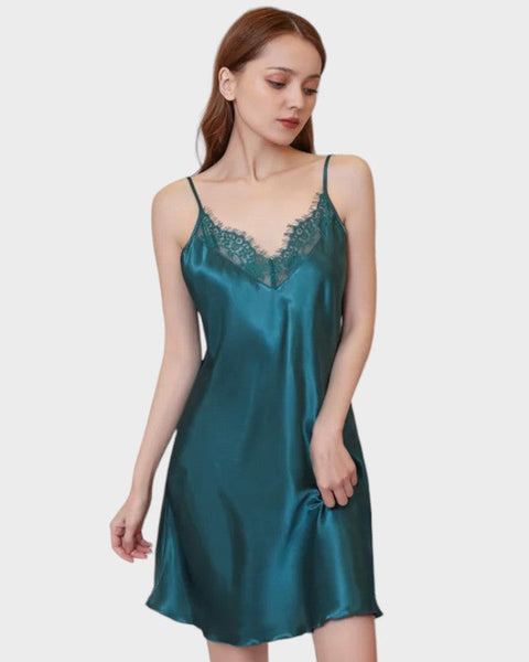 Grünes Unterkleid Unterkleid Damen