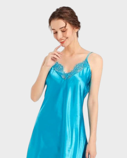Himmelblaues Unterkleid Unterkleid Damen
