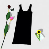 Kurzes schwarzes Unterkleid Unterkleid Damen