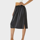 Schwarzer fließender Unterrock Unterrock