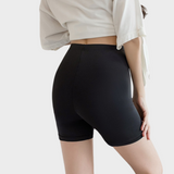 Schwarzer Unterrock mit Shorts Unterkleid-Short