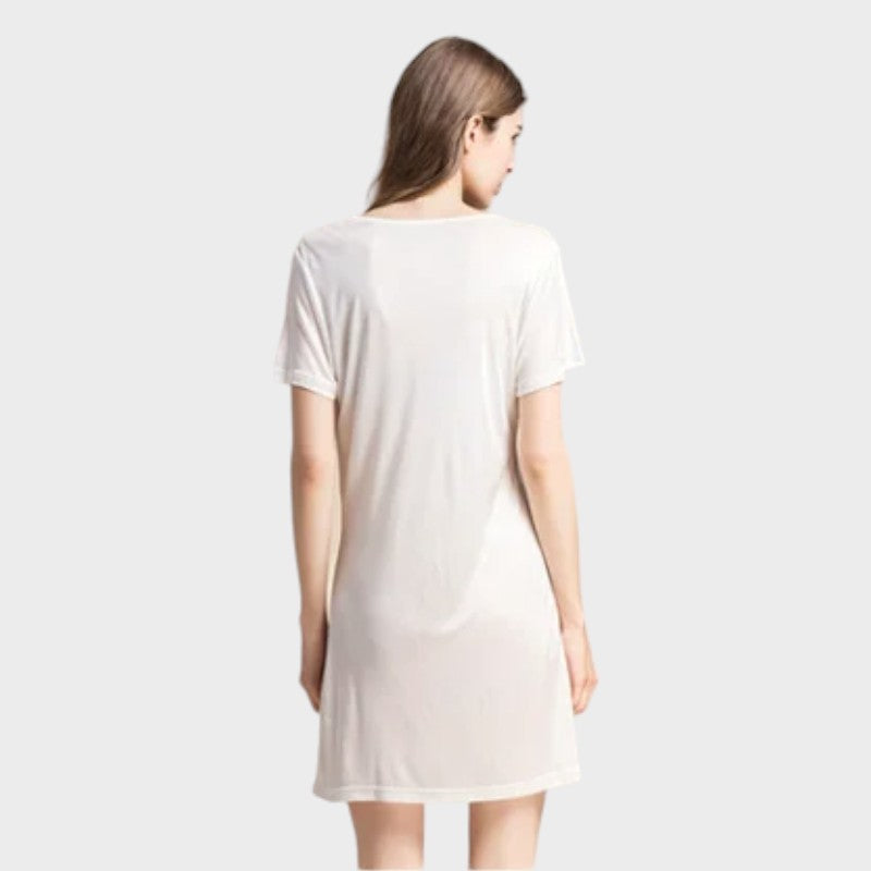 Weißes Seidenunterkleid Unterkleid Damen