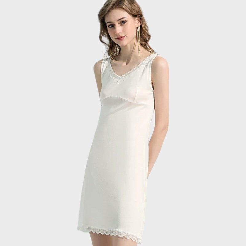 Weißes Spitzenunterkleid Unterkleid Damen