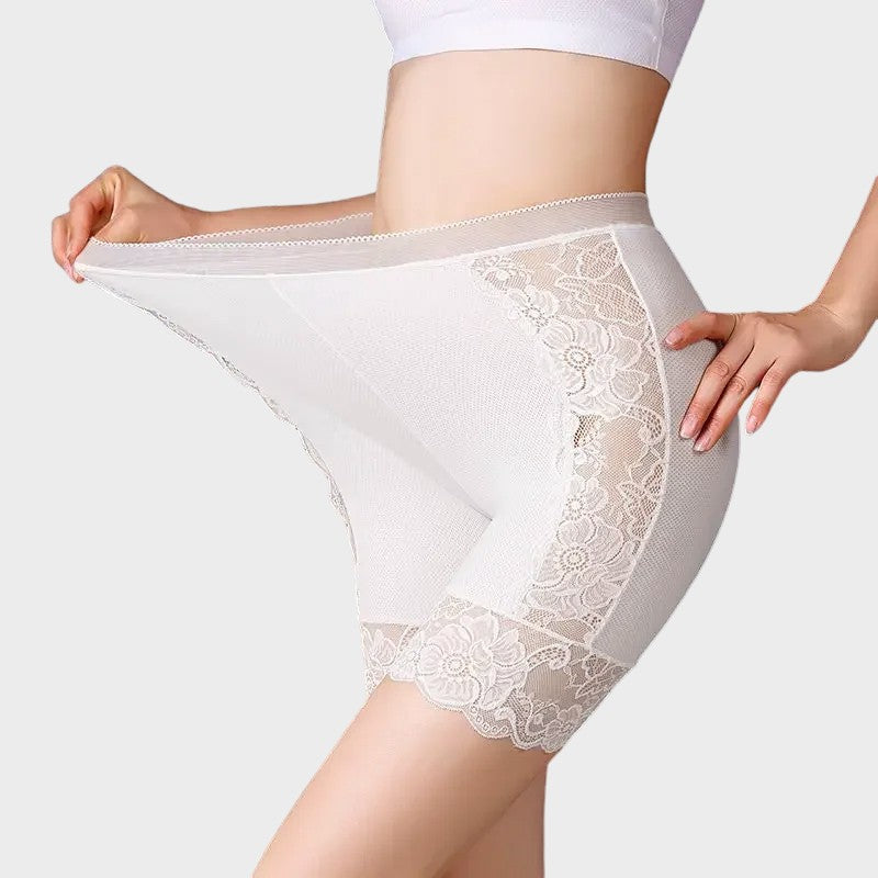 Weißes Unterkleid mit kurzer Passform Unterkleid-Short