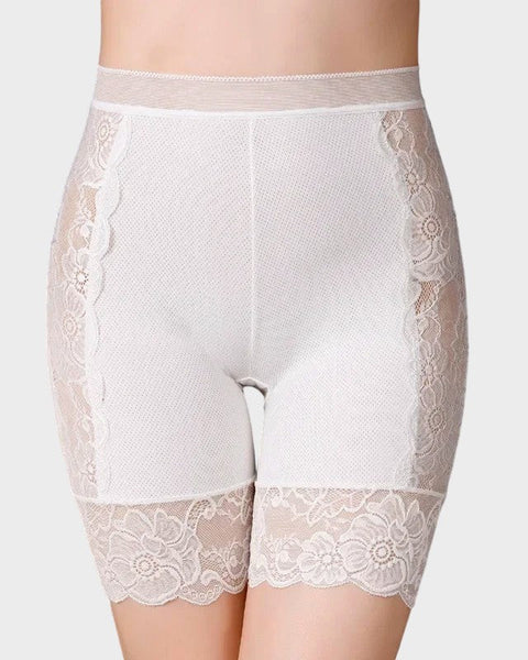 Weißes Unterkleid mit kurzer Passform Unterkleid-Short